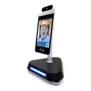 8โ Facial Recognition Thermometer Display with Desk Stand
