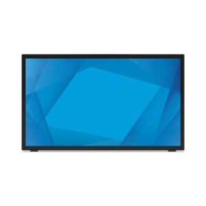 Elo 2270L 22-inch wide LCD Monitor, Full HD, Projected Capacitive 10-touch, USB Controller, Anti-glare, Zero-bezel, Collapsible Stand, VGA, DP and HDMI video interface, Black, Worldwide
