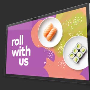 22" Slimline Pro Advertising Display, PF22HD9, 1920x1080 Resolution, 16.7M Colour, HDMI, VGA, Audio Socket, Quad-Core ARM Cortex A17, 1.6GHz, DDR3 2GB, Wi-Fi 802.11b/g/n/ac, USB, LAN, Android 7.1