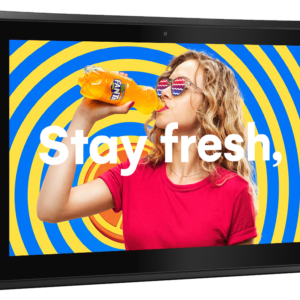 10" POS Android Advertising Display, POS10HD7B, Power Over Ethernet, Portrait or Landscape, High Definition Display, No Integrated Battery