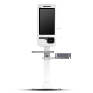 Sunmi K1 All-In-One Self-service Kiosk, 21.5" Touch Screen with 1920x1080 Full HD Resolutions, Android OS, Rockchip Quad-core, HD camera, Reads 1D and 2D Barcode, 80mm Thermal Printer, Speaker, Wi-Fi, Ethernet