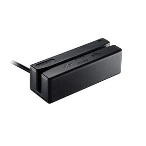 Unitech MS242 Magnetic Stripe Reader, MS242-GUCB00-SG, USB HID, LED/beeper indicators, Black