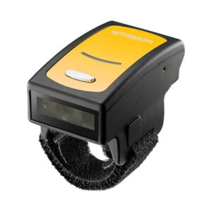 Unitech MS622 Wired 2D Ring Scanner, MS622-2UCB00-SG, Comes with black (90mm) coiled cable (USB micro to USB type C cable) and spare velcro strap.