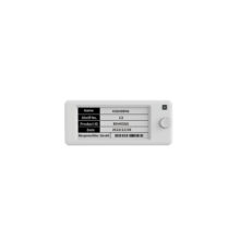 Opticon SE-290A shelf labels on a produce display showing variety names and prices