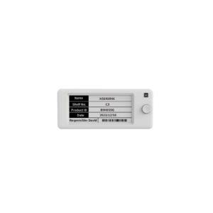 Opticon SE-290A shelf labels on a produce display showing variety names and prices